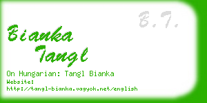 bianka tangl business card